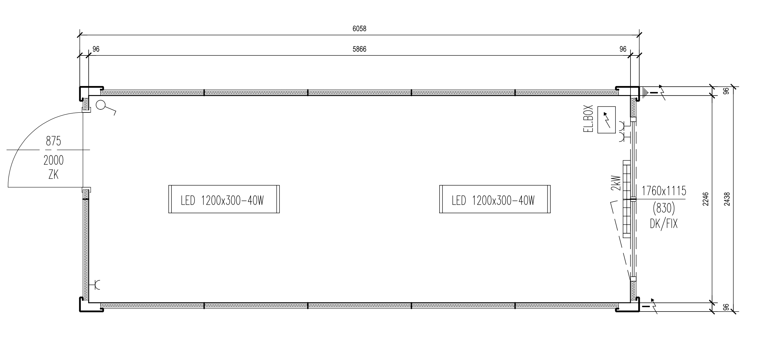 6 m x 3 m Basis MM02 7.450,00 €