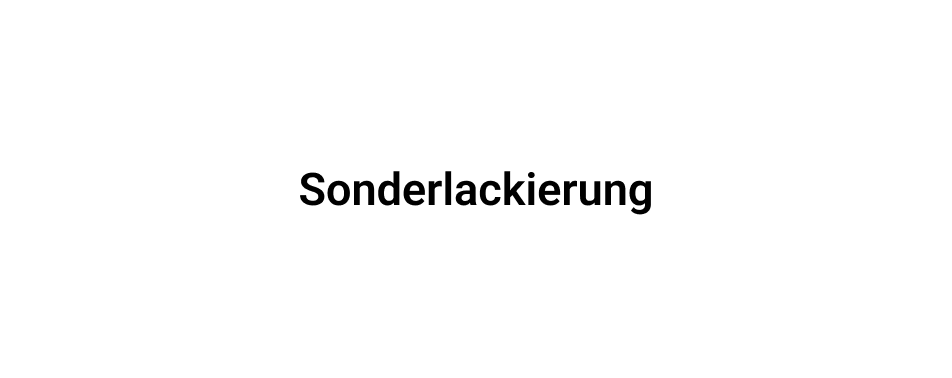 Sonderlackierung