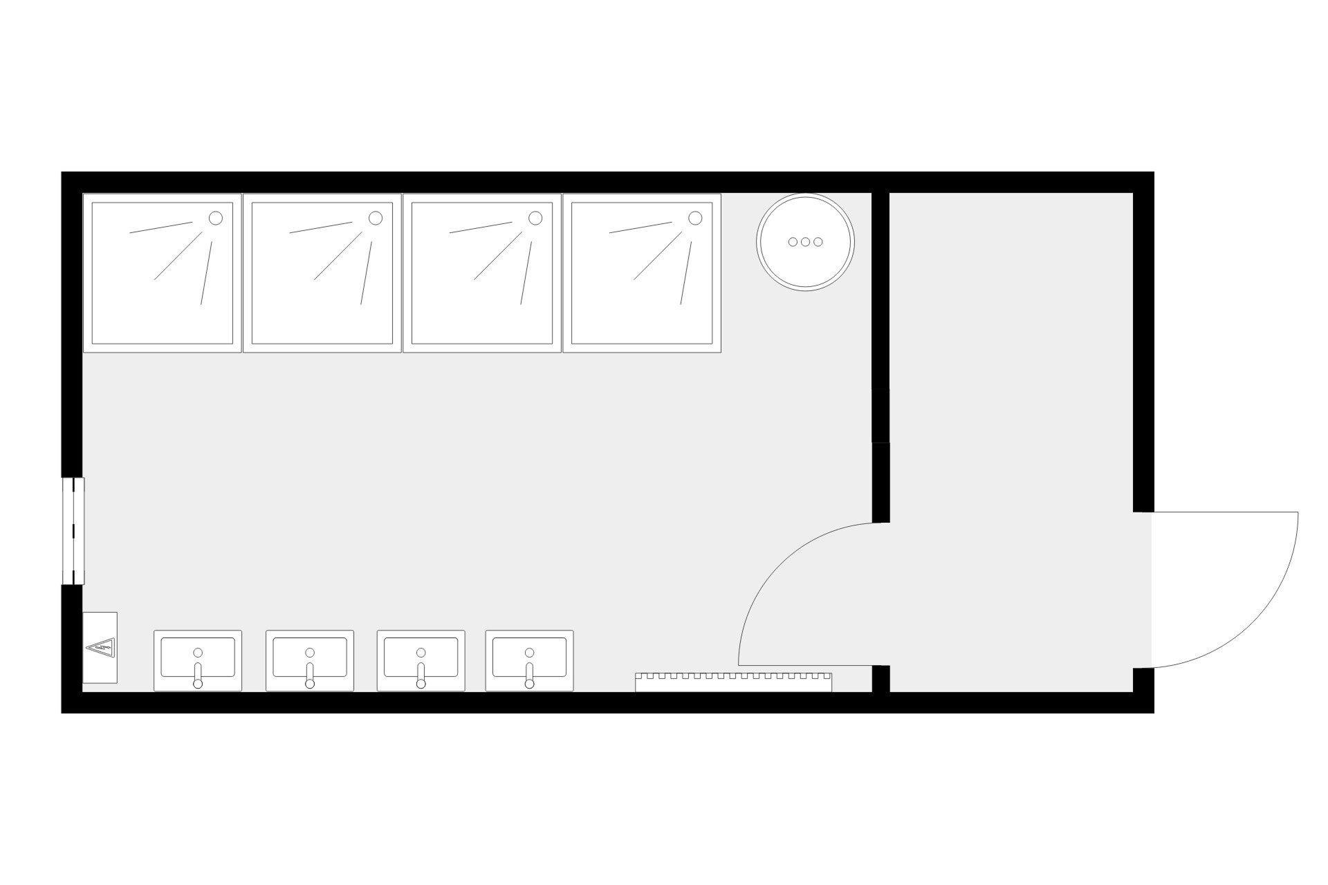 Container 6 m x 3 m Basis MMS05