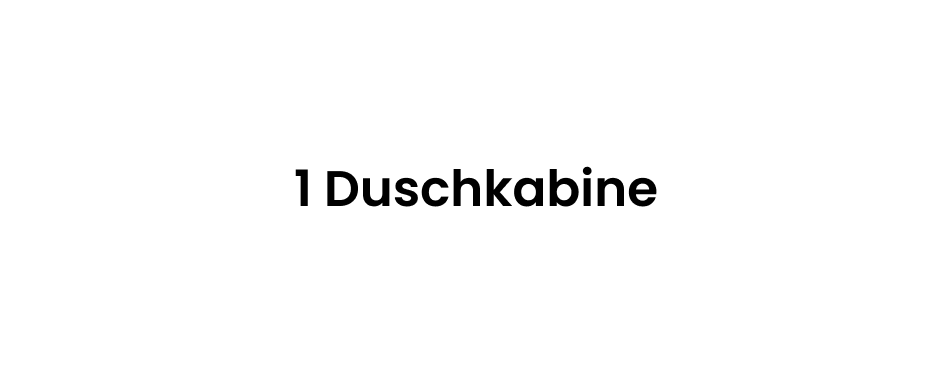 1 Duschkabine