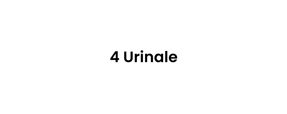 4 Urinale