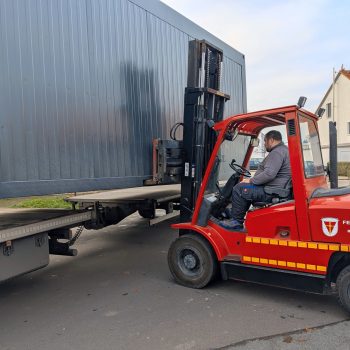 Entladung-Lagercontainer-